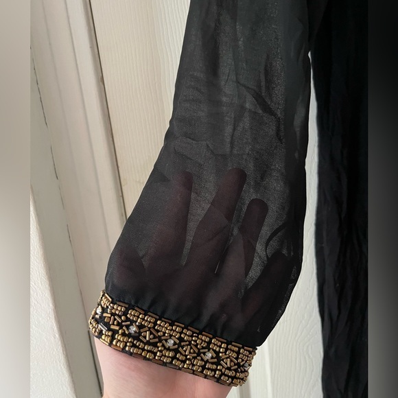 A.N.A‎ Jewel Sheer Long Sleeve Midi Dress - Picture 3 of 8